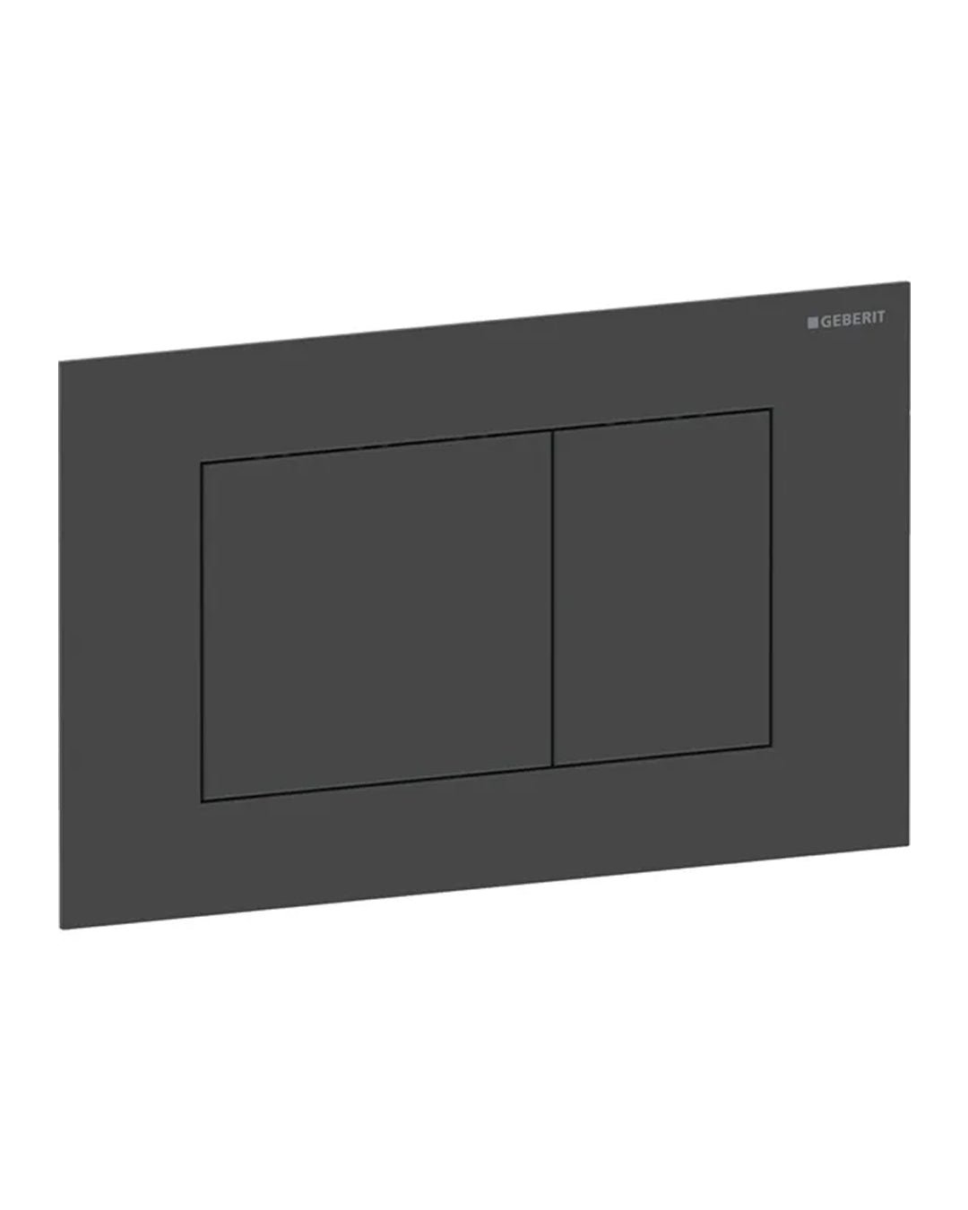 Placca Geberit Sigma40 Square nero opaco doppio risciacquo
