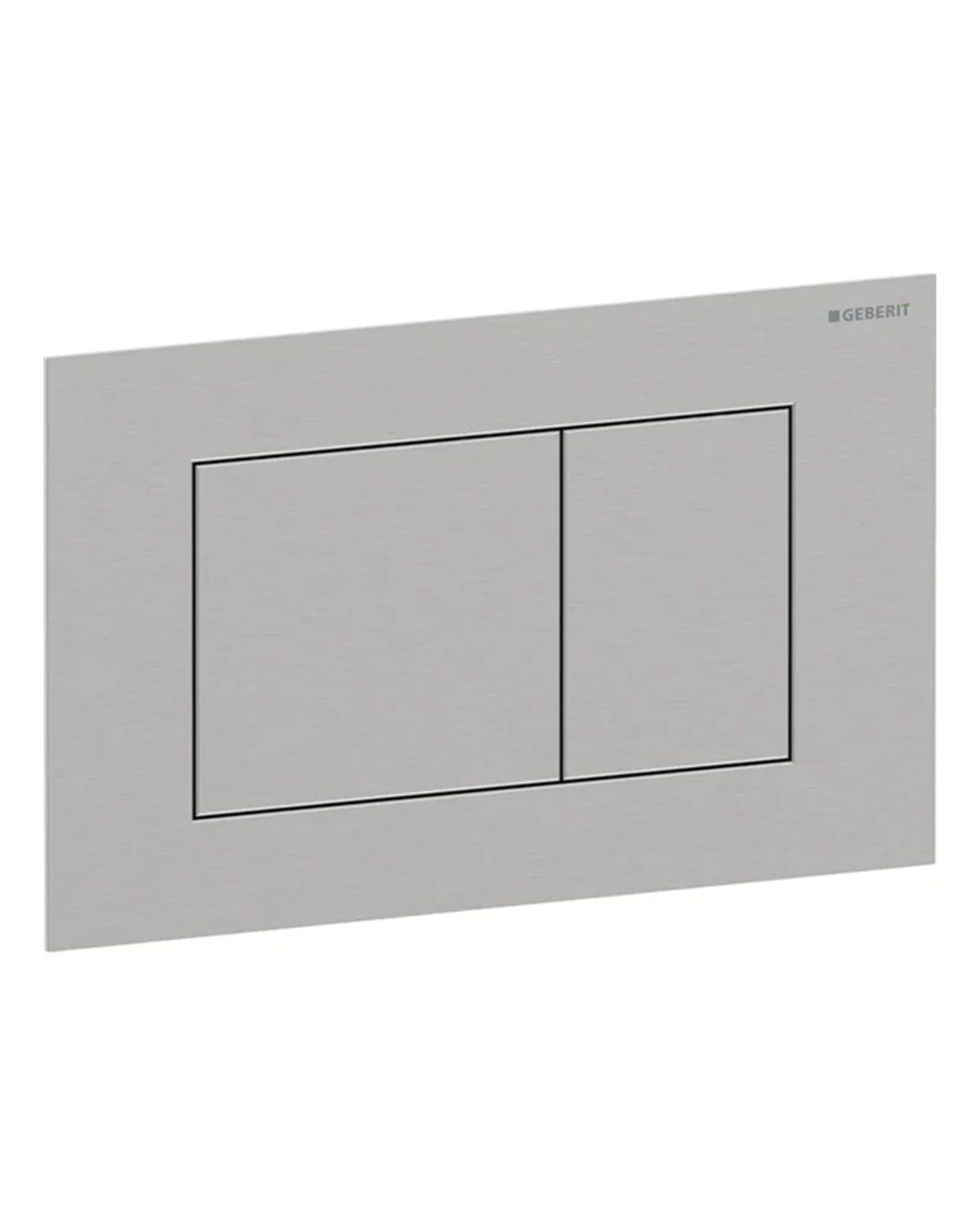 Placca Geberit Sigma40 Square acciaio inox spazzolato antimpronta
