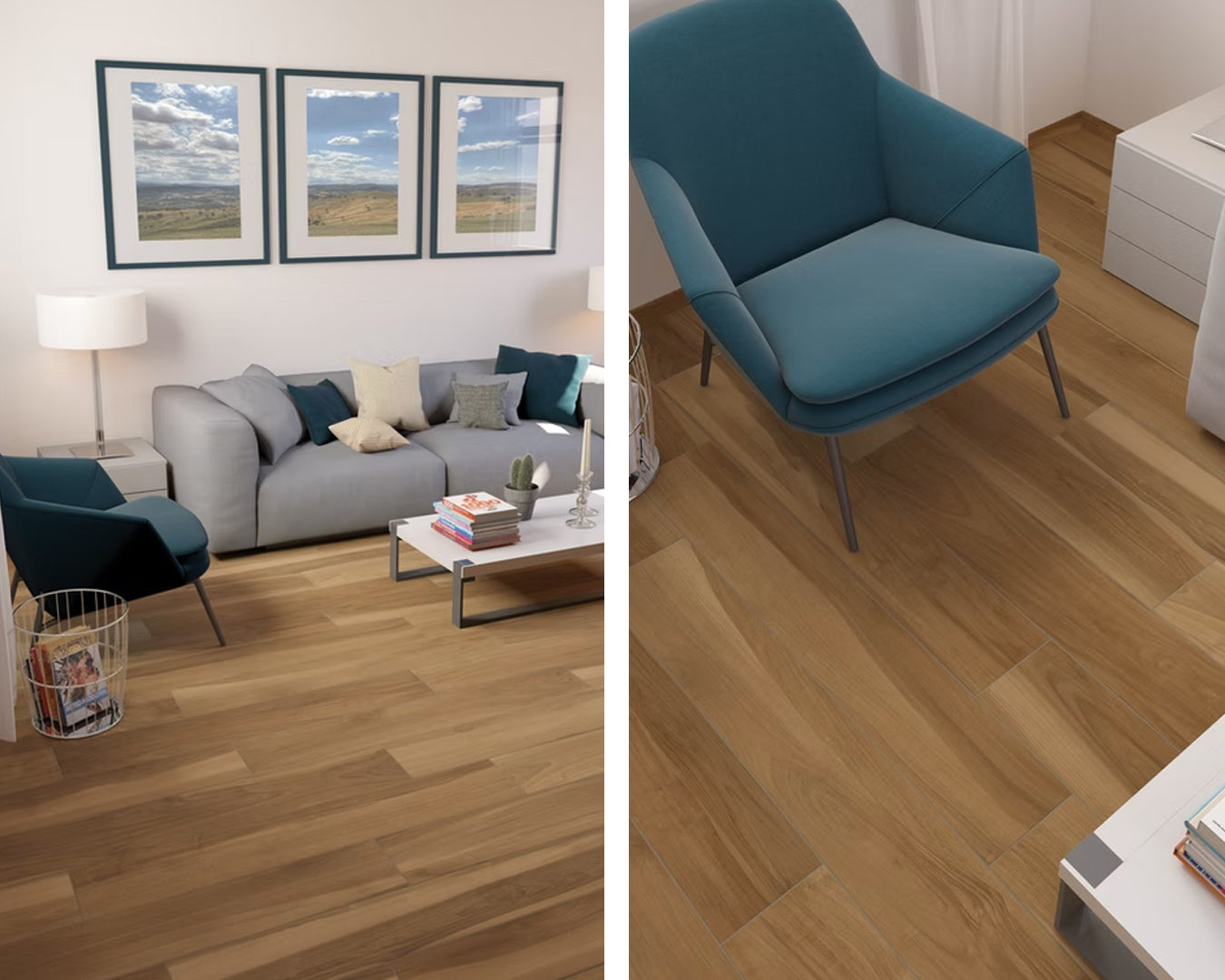 Paulceramiche Abetone Miele piastrella gres effetto legno 20x120