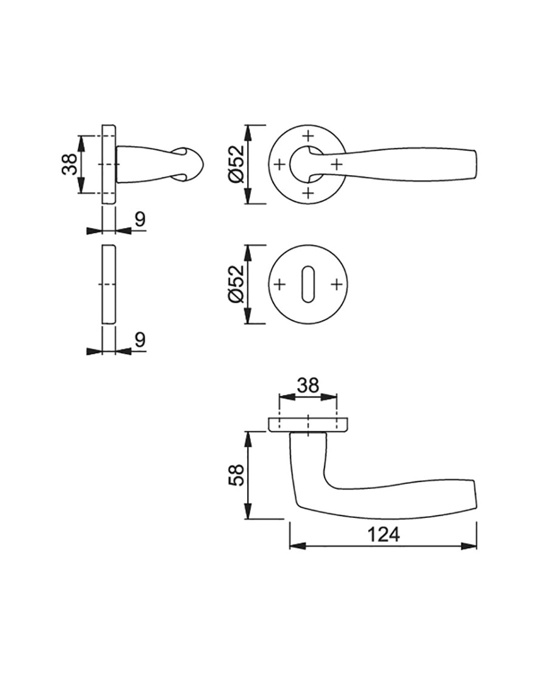 Hoppe - Vitoria handle for internal doors - 2839969