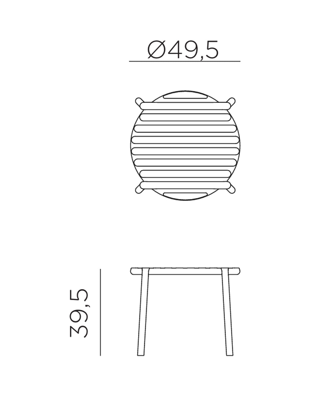 Nardi - Doga low table Ø50 cm - 40042