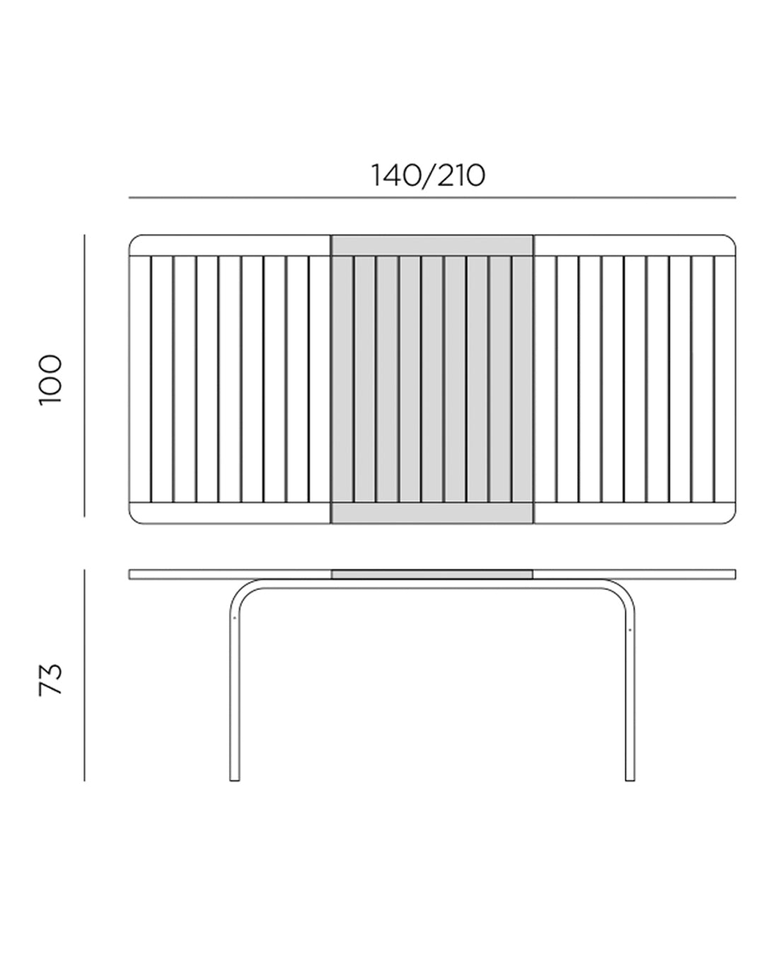 Nardi - Laroro 140 Extensible extendable table - 4275