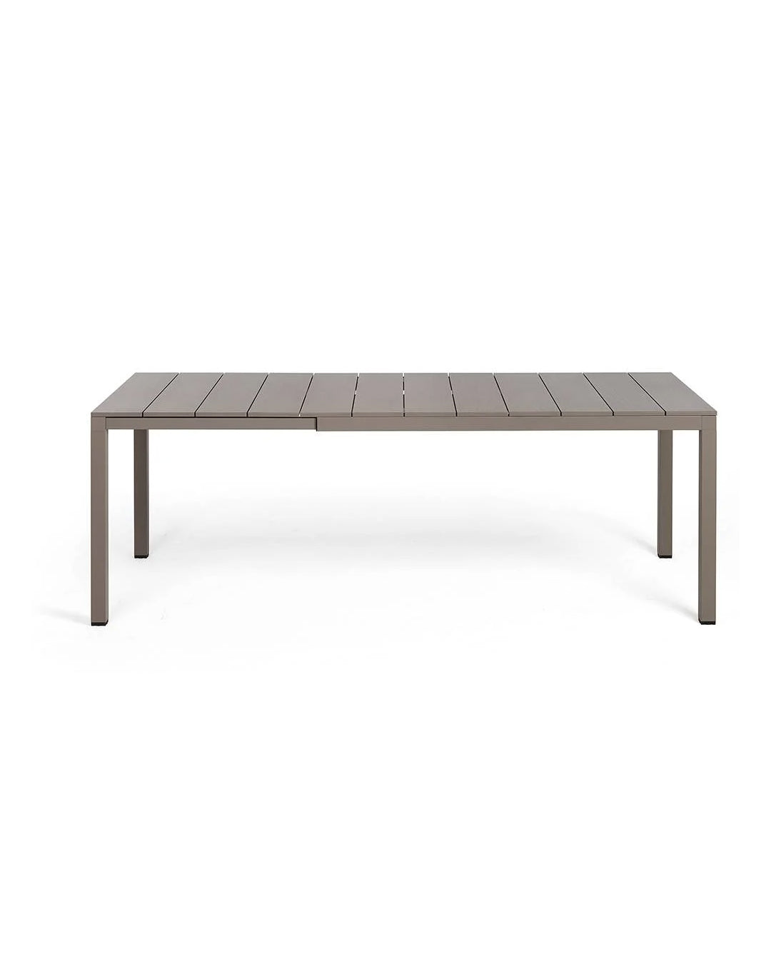 Rio ALU 210 EXT extendable table in painted aluminum 210-280x100 cm
