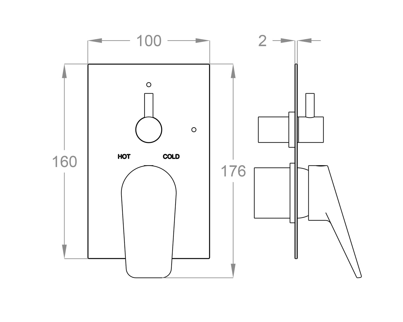 Kit completo miscelatori bagno FIR Juice + parte incasso Easy Design