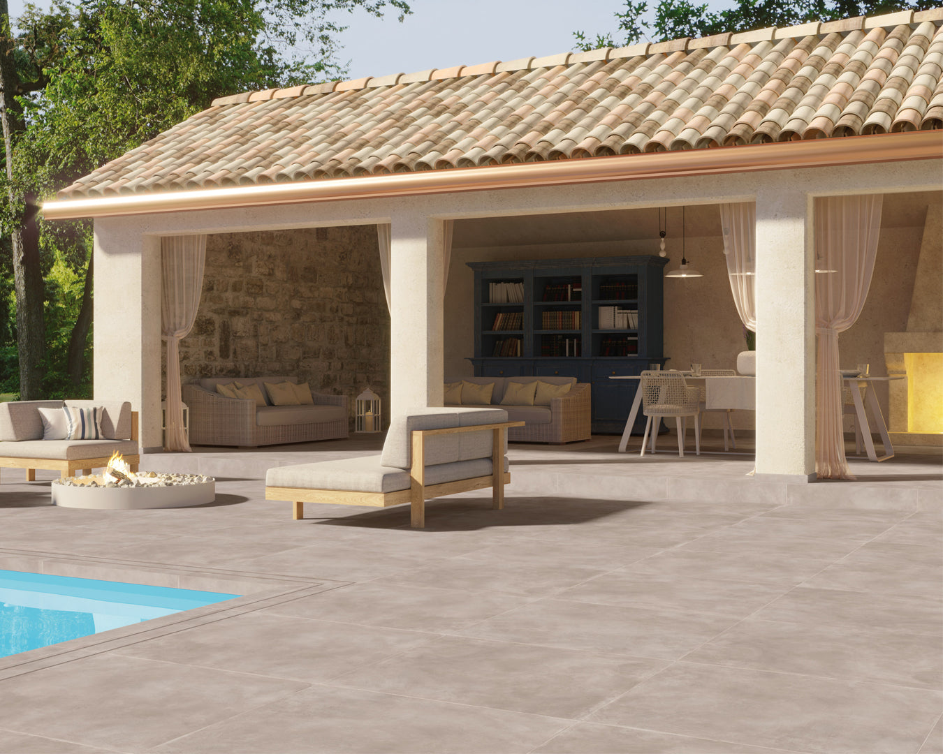 Paulceramiche Baya Taupe piastrella gres effetto cemento 90x90