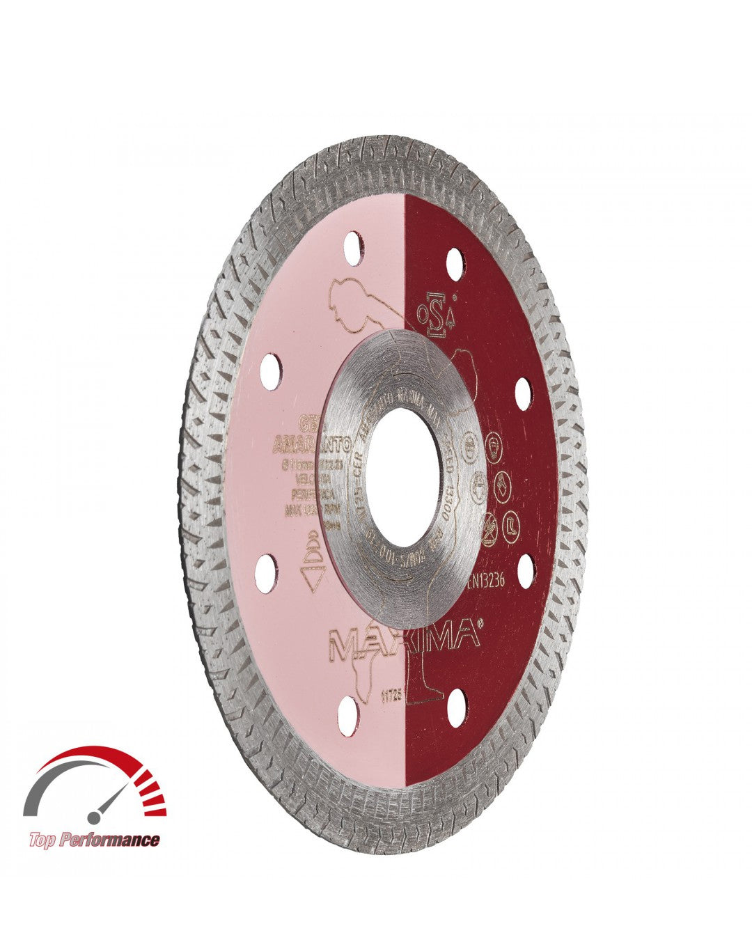 Maxima Disco Diamantato Cer Amaranto Ø115 con Rinforzo