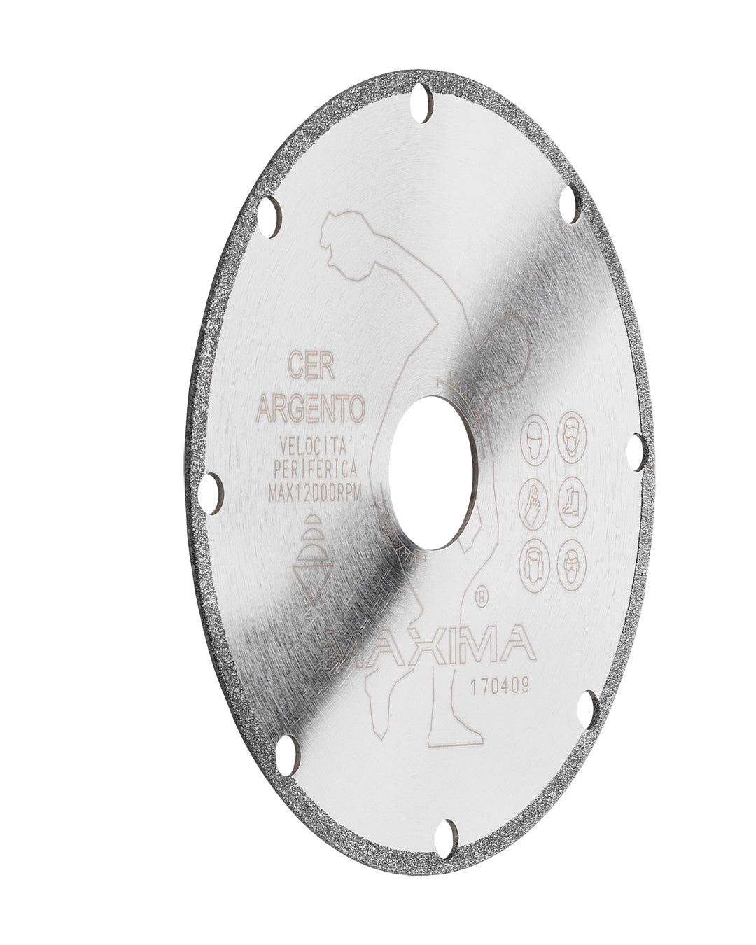 Maxima Disco Diamantato Cer Argento Ø115