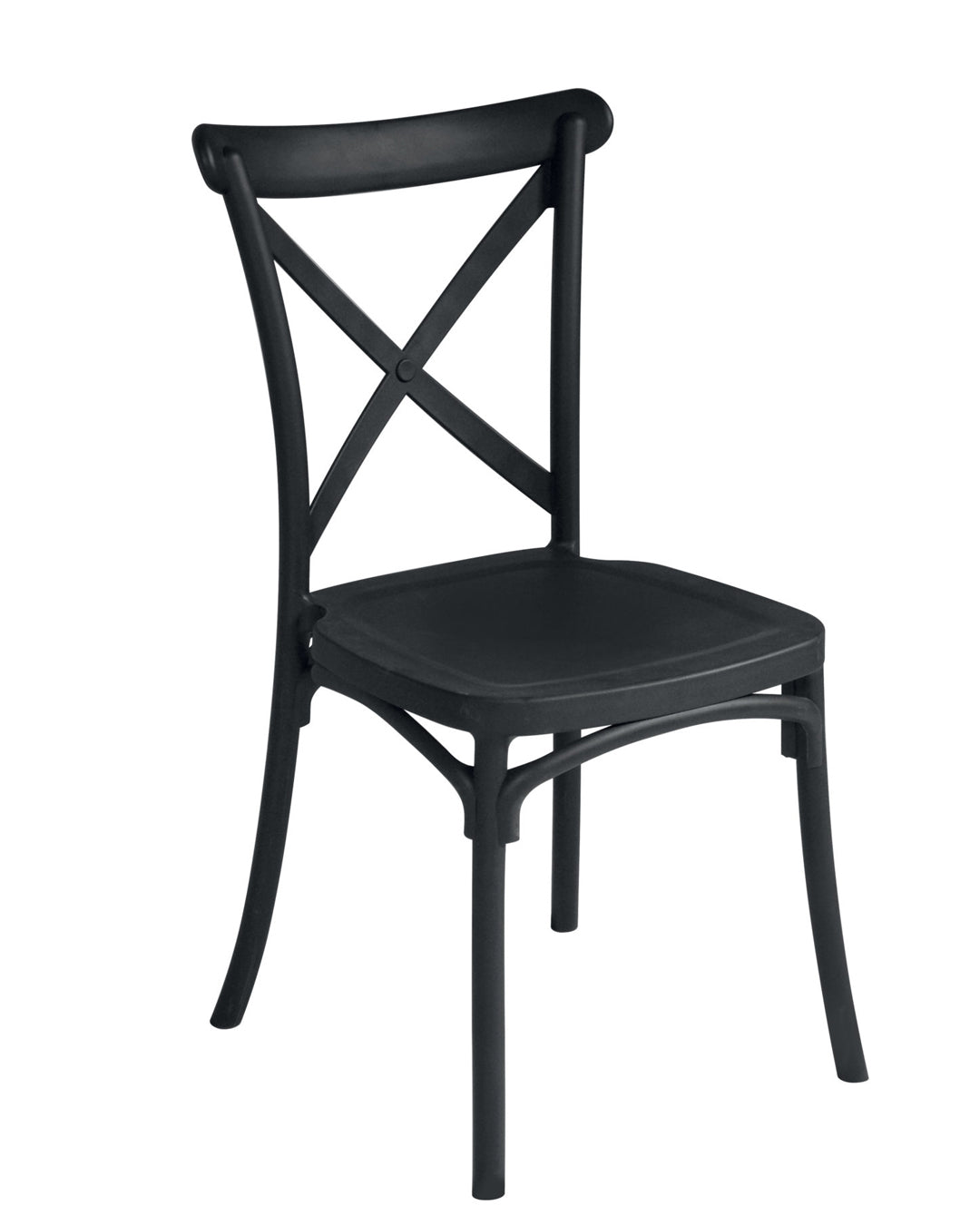 Moia - Trattoria Garden chair in anthracite polypropylene - CC 58a