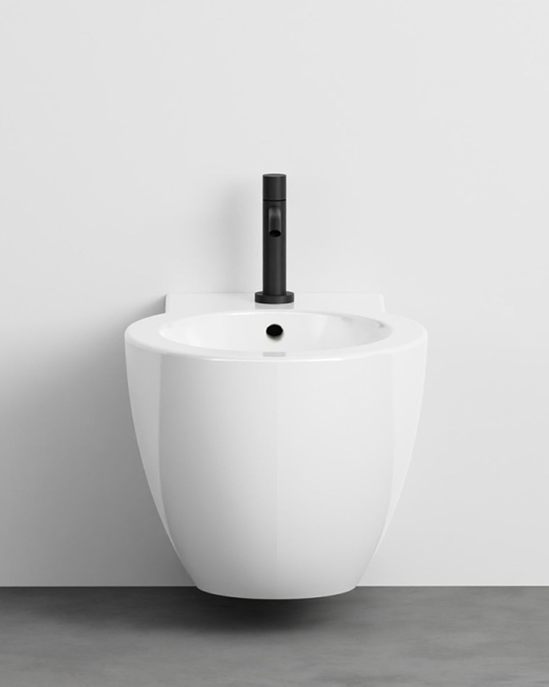 Heaven - Easy Round - Vase kit, bidet, normal closure seat, suspended shiny white