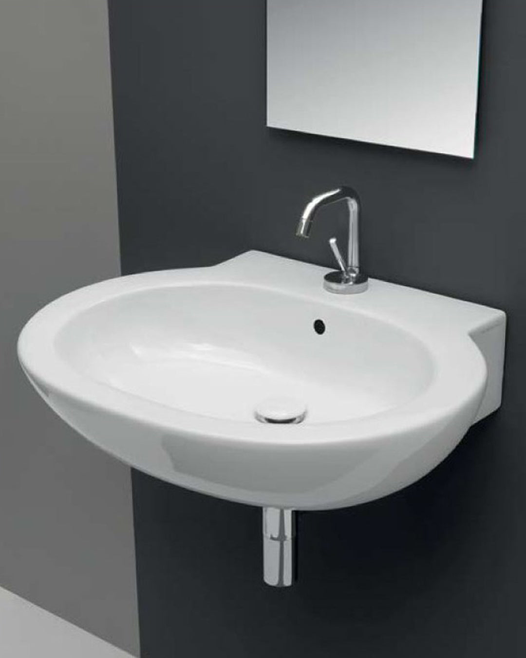 Ceramica Cielo - Easy Evo Lavabo monoforo bianco 65x52 - EASLA65E