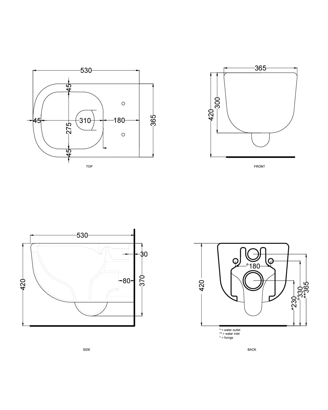 Ceramica Cielo - was remaining suspended toilet without brida - ervskb