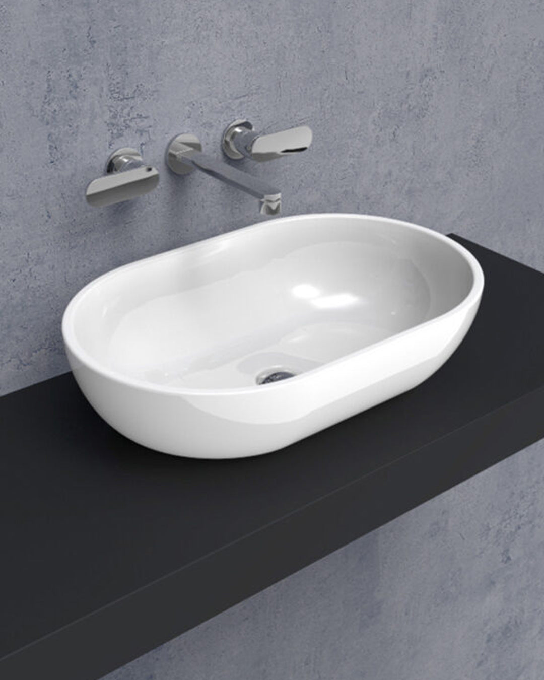 Flaminia ceramic pass white support washbasin - PS62C