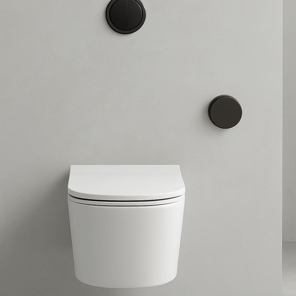 Galassia Meg 11 Pro kit vaso e bidet sospesi con copriwater slim chiusura normale