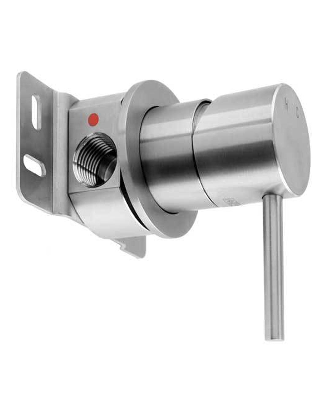FIR - Italia Cleosteel 48 Monocomand with brushed stainless wall mixer - 48501095000