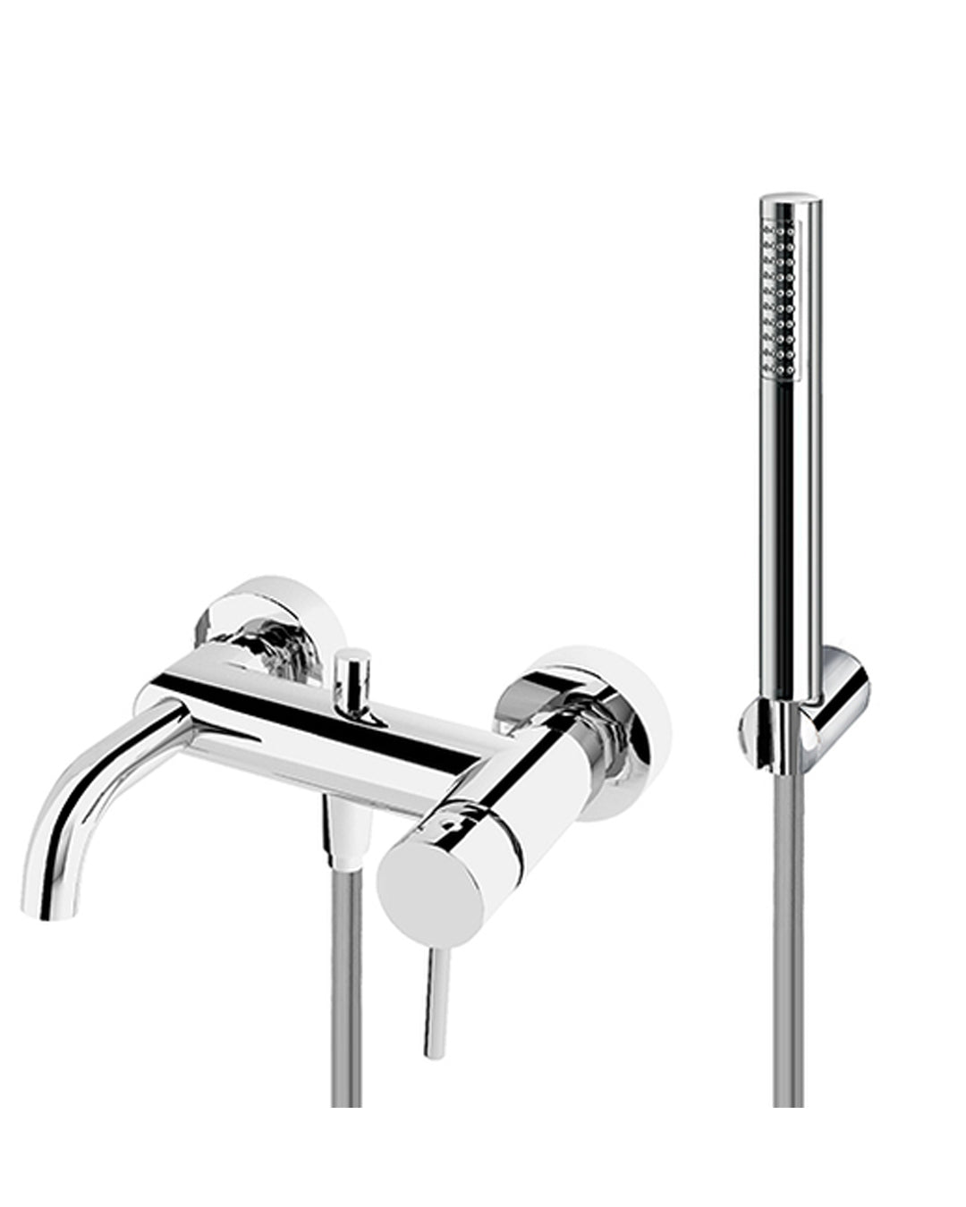 FIR - Italy Cleo 84 Outdoor wall mixer with chromium slim shower shower - 84340171000