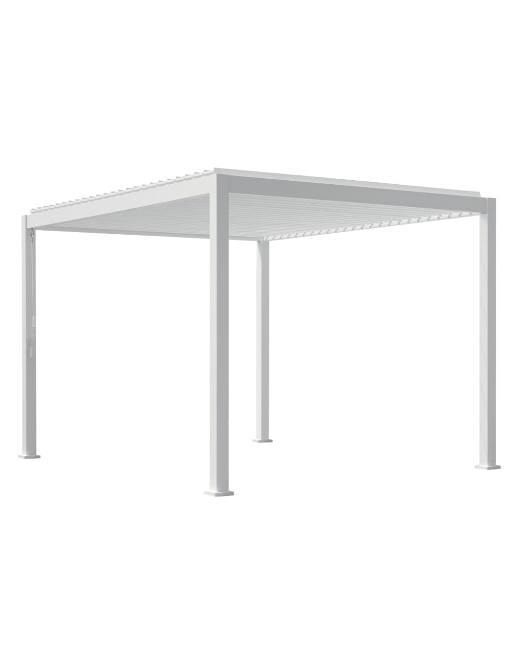 MOIA Pergola 3x4 m alluminio bianca con tetto lamellare