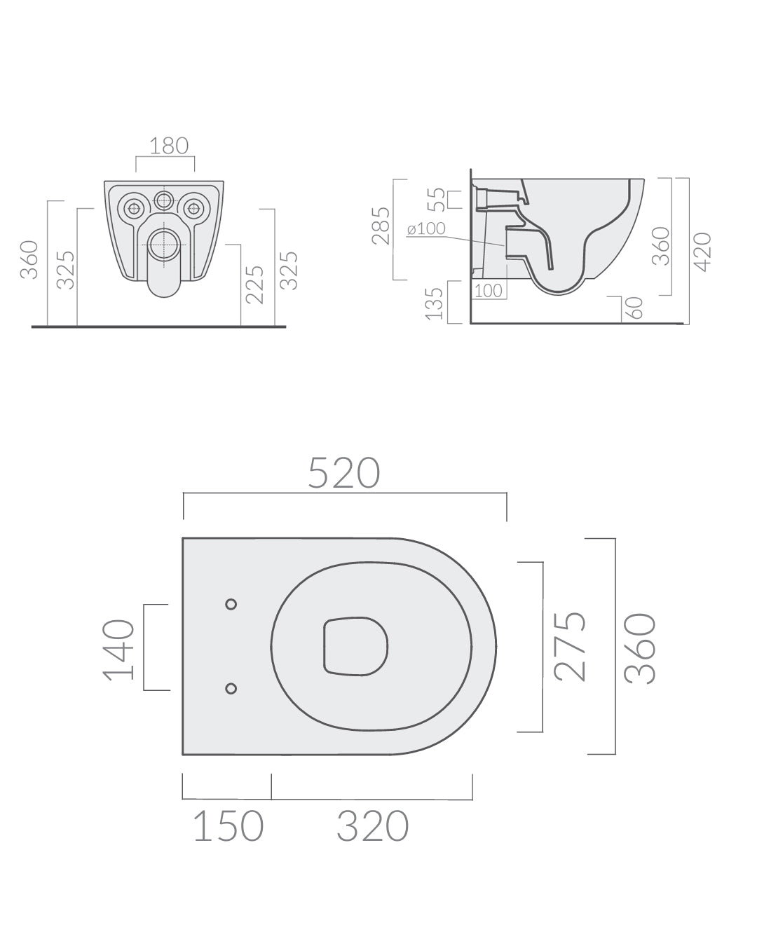 Galassia Dream kit vaso e bidet sospesi con copriwater soft close