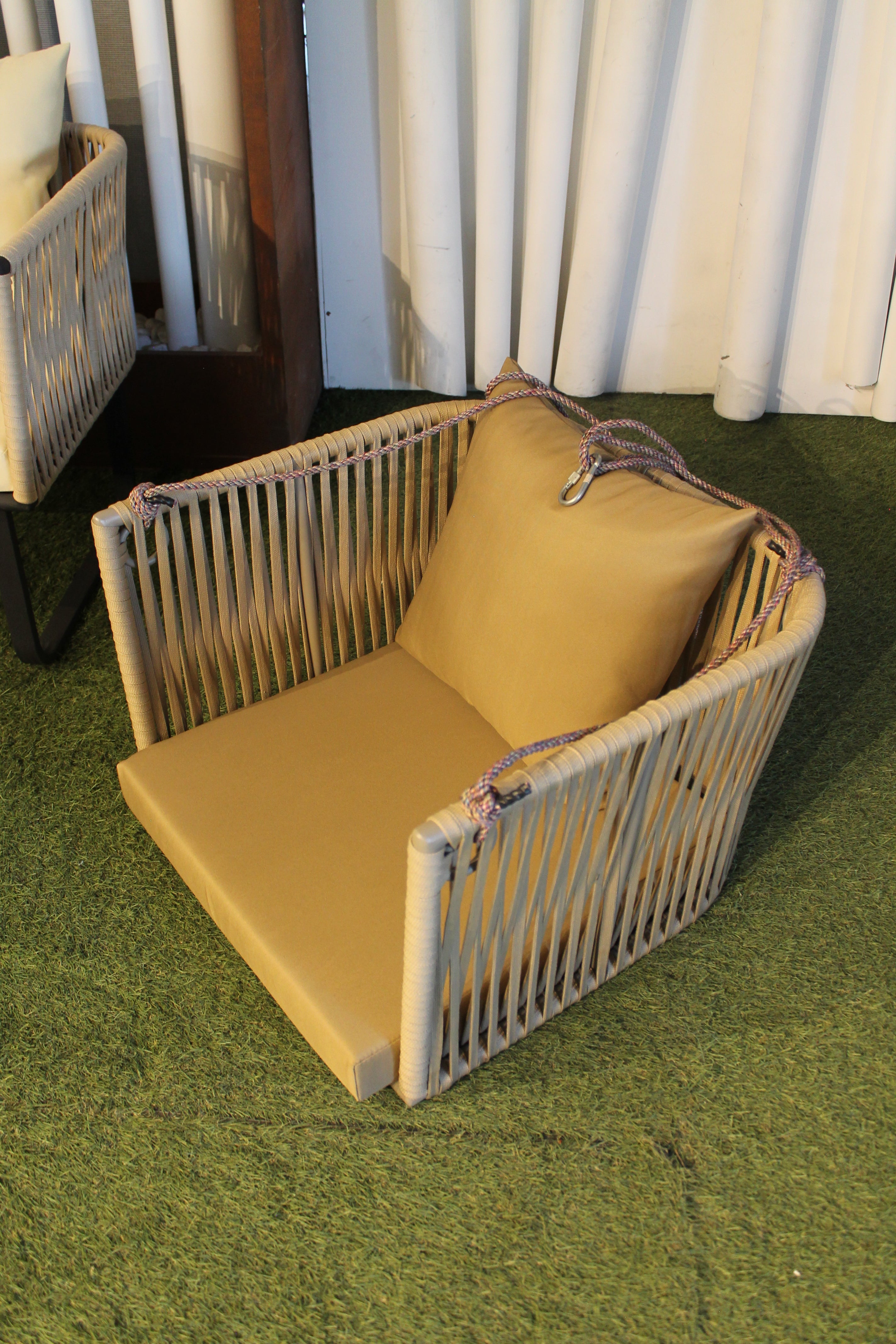 Comenido Rope Dondolo 70x65x45 Beige per esterni