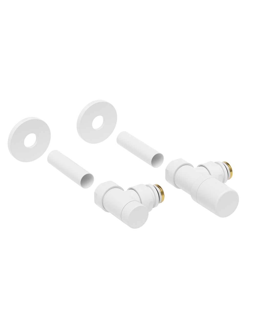 Comenido -Kit valvole e detentori bianco opaco- KV32130212EFS9016O