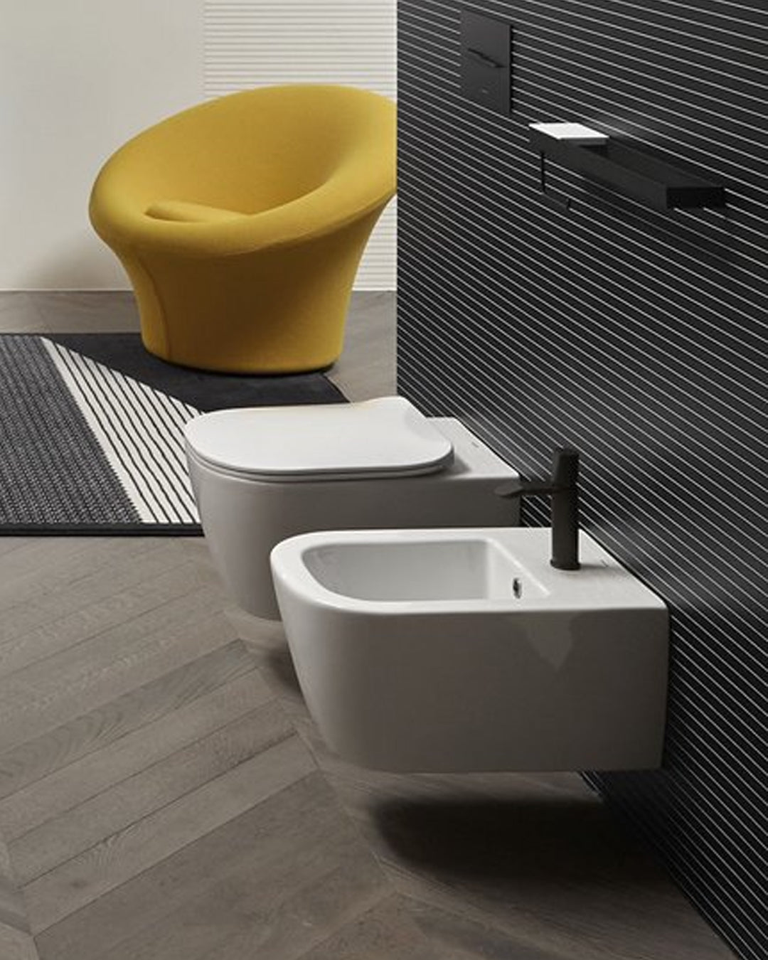 Antonio Lupi - Kometti2 Bidet Suspended Single Single Single Lucid White Ceramics