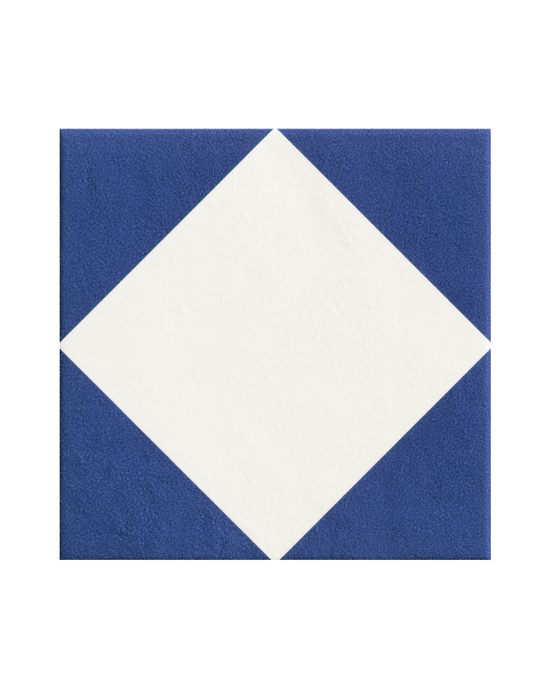 Mutina - Margherita Tiles in enamelled porcelain grés, 20.5x20.5, rhombus white - ndm41