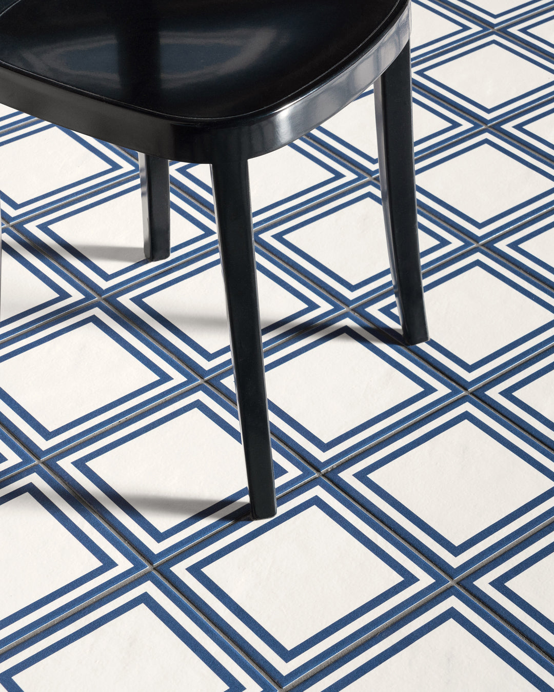 Mutina - Margherita Tiles in enamelled porcelain grés, 20.5x20.5, Square Blue - NDM15