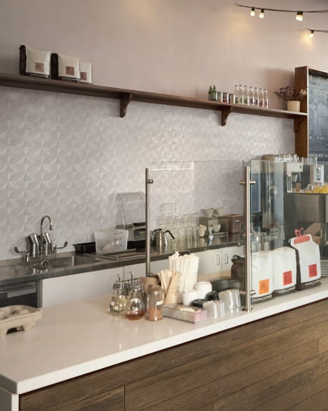 Marazzi - Outfit Tiles structure Ice Tetris 3D 25x76 cm - M127