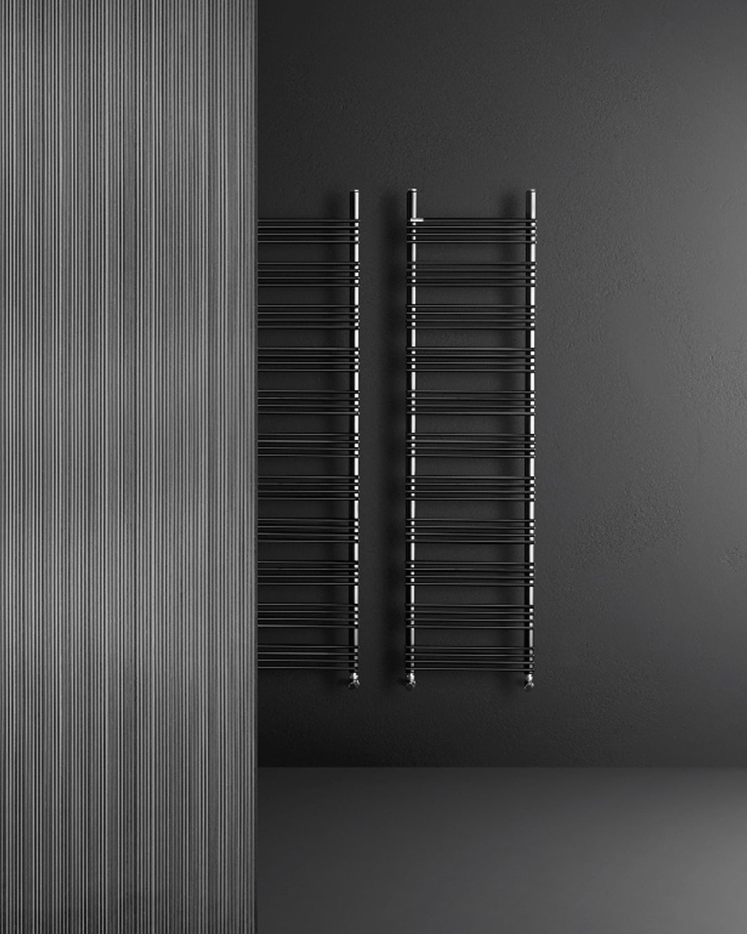 Antrax Rabbit 13 scaldasalviette 105x48 cm nero opaco bagno