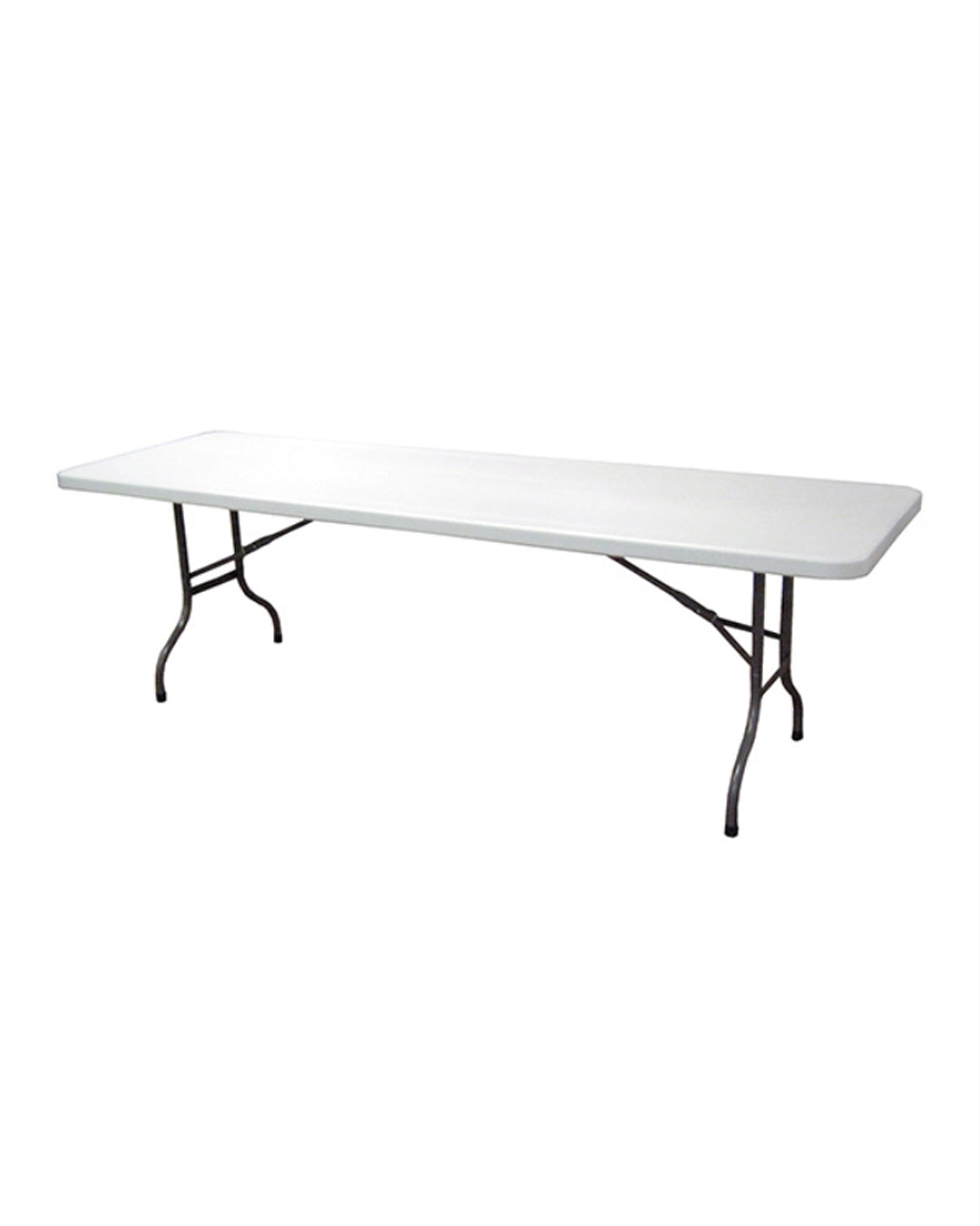 MOIA Tavolo pieghevole 180x75 cm bianco da giardino