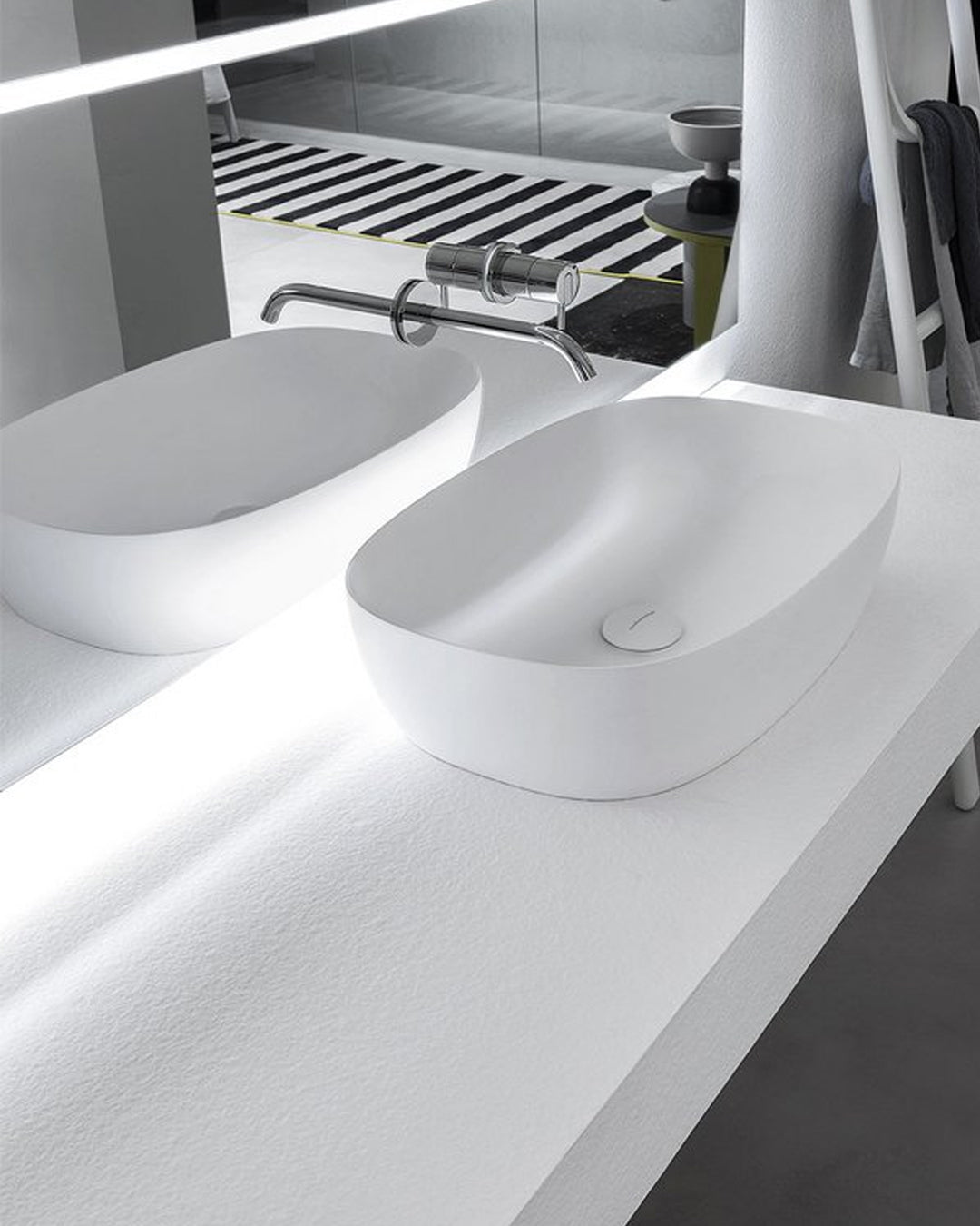 Antonio Lupi - sense of support washbasin 60x40 white floules