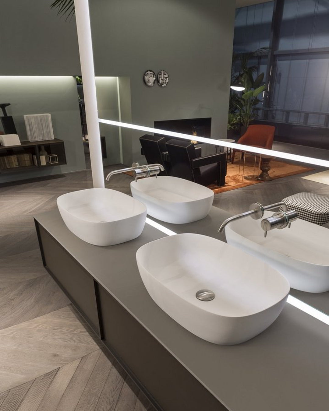 Antonio Lupi - sense of support washbasin 60x40 white floules