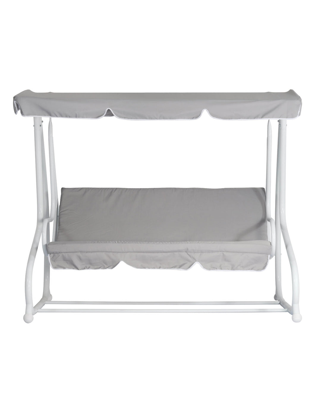 MOIA - 3-seater garden swing in light grey polyester - SV 118
