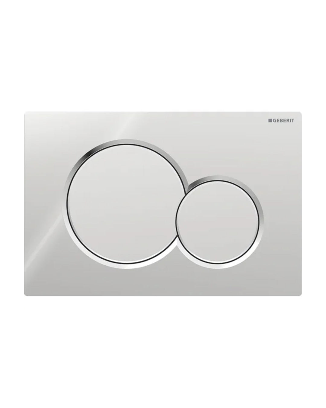 Geberit - Sigma01 chrome control plate for two quantities toilet - 115.770.21.5