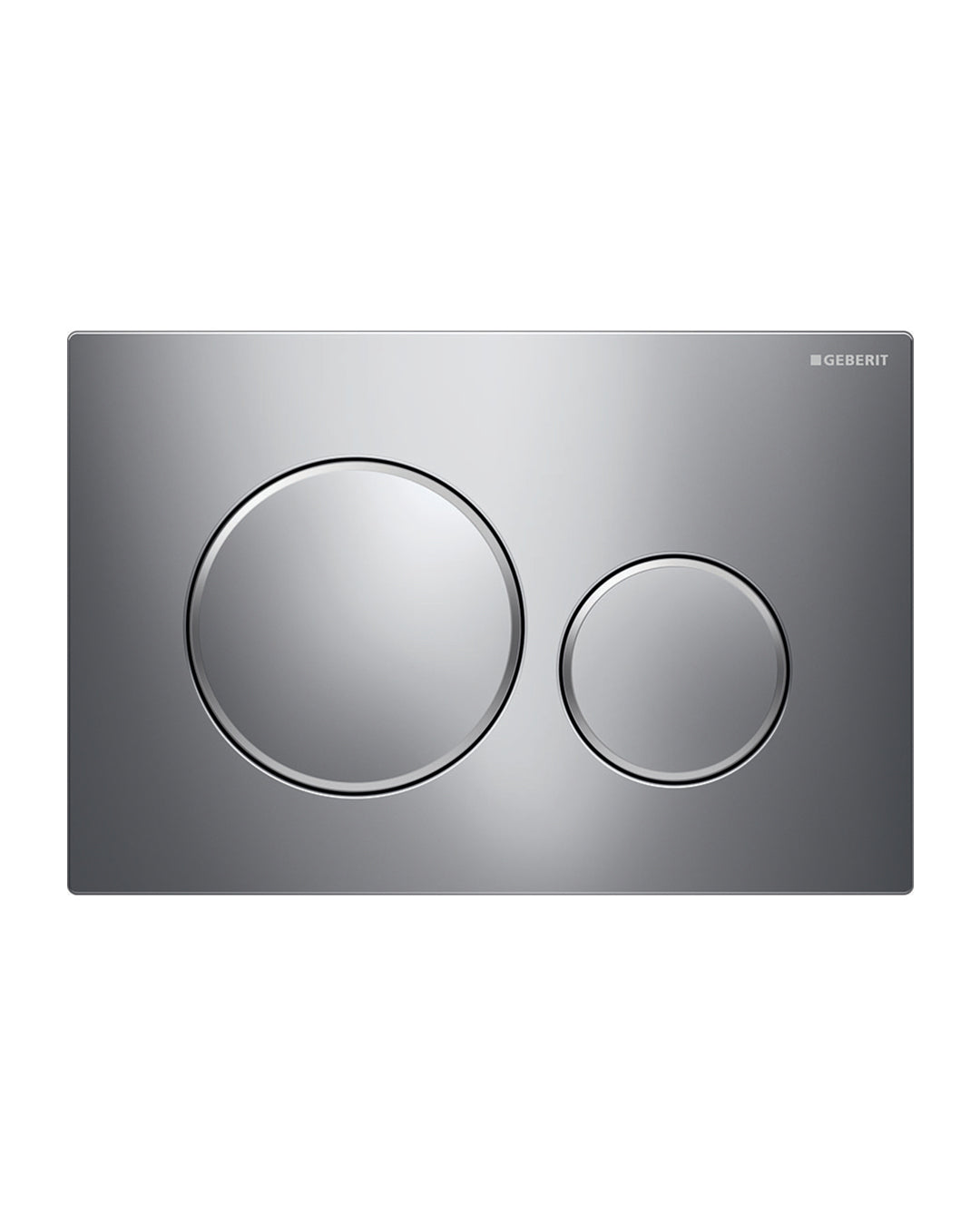 GEBERIT - SIGMA20 CONTROL PLACCA FOR WC with two -quantity satin chrome - 115.882.kh.1