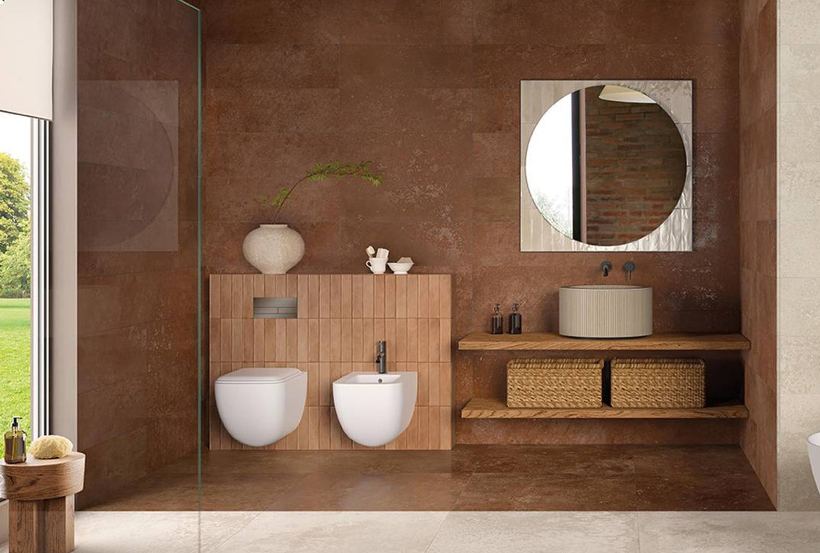 FAP Roma Stone Oxide Corten Matt 80x160 piastrella gres effetto metallo