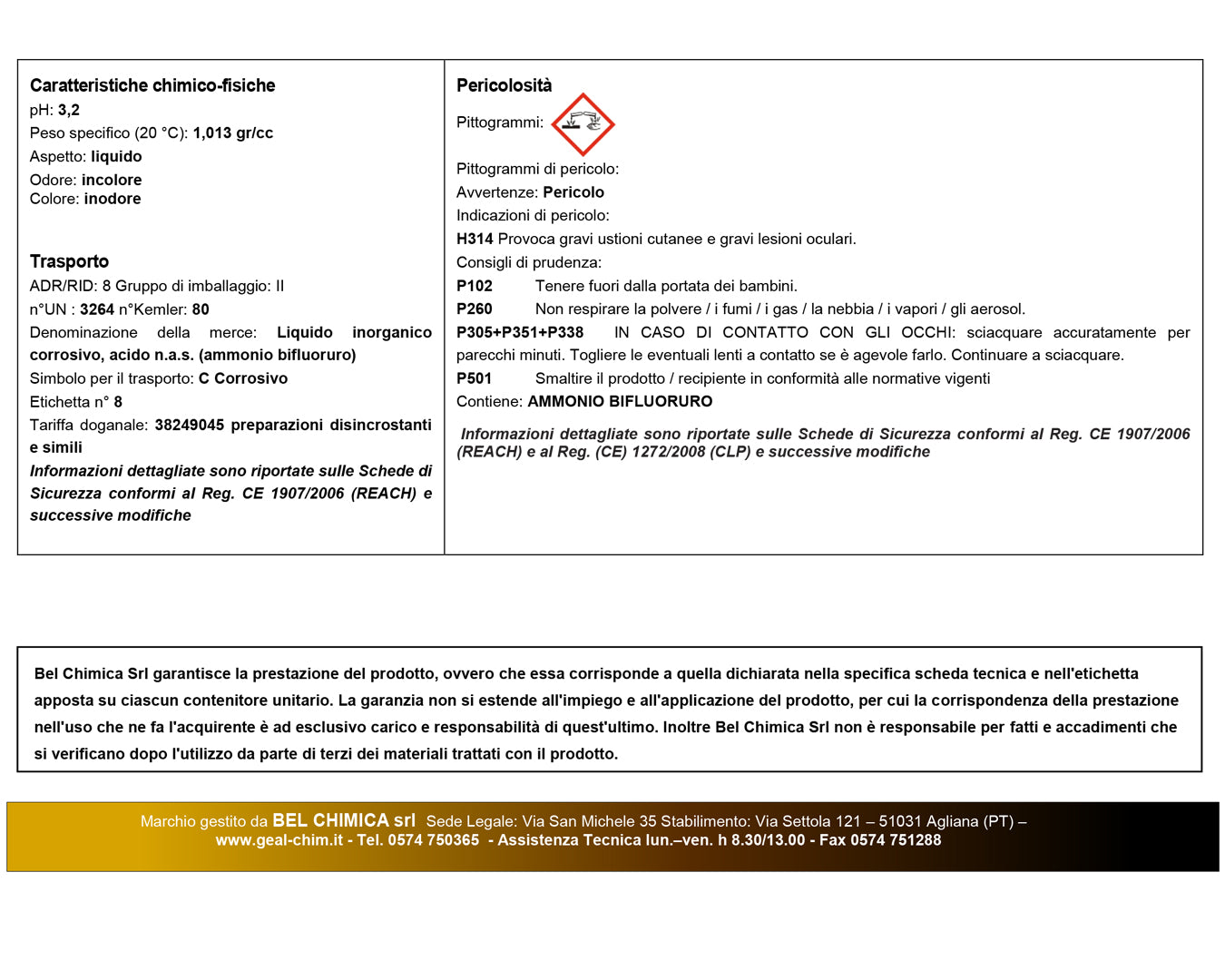 Geal No Slip trattamento antiscivolo per gres e marmo 1 lt