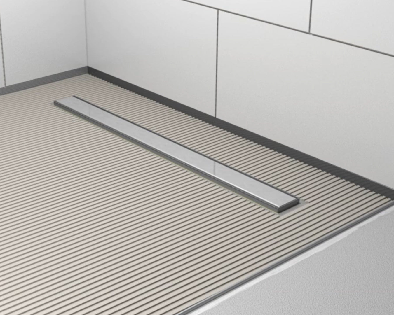 Base Drain Zero canale doccia acciaio 80 cm con griglia reversibile