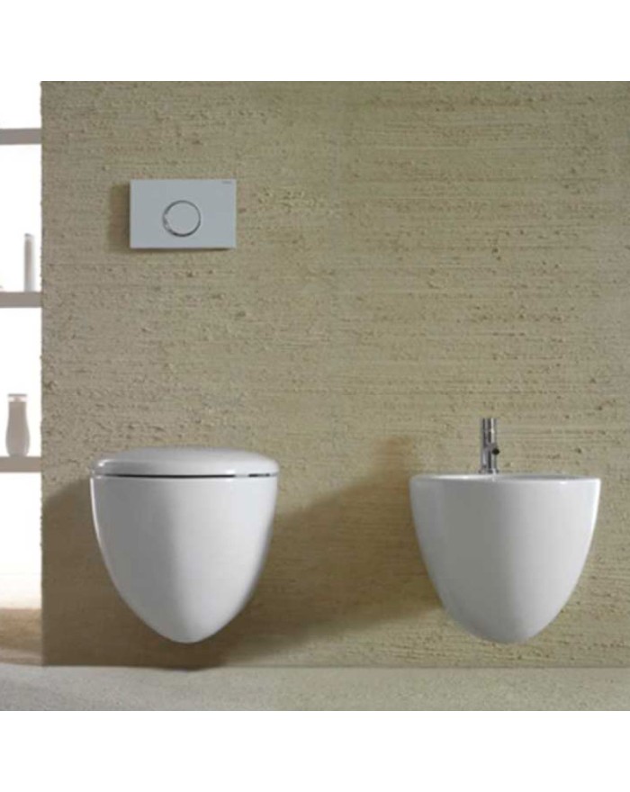 Galassia Dream rimless wall hung toilet 52x36 cm white