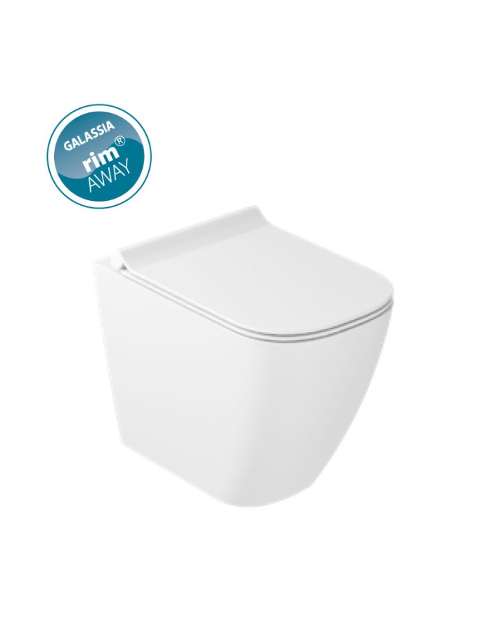 WC a pavimento senza brida 55 cm bianco Galassia Meg 11 Pro 5481V2