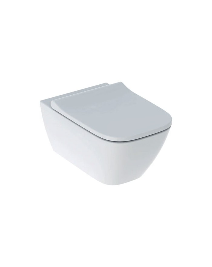 WC sospeso 54x36 cm Geberit Smyle Square Rimfree bianco 500.683.01.1