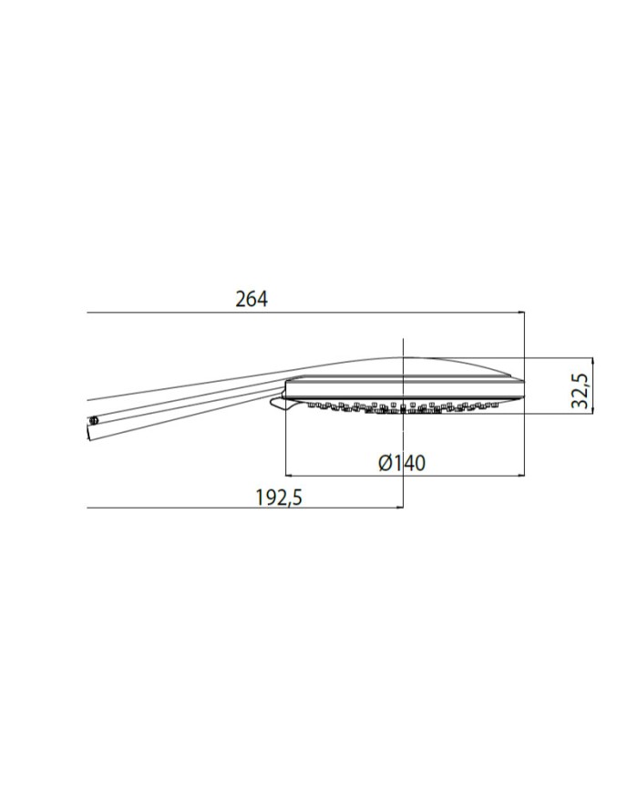 Bossini Mixa/3 Fitair shower knob Ø 140 mm chrome