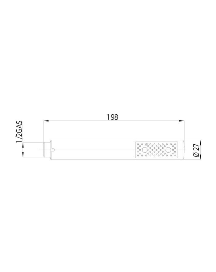 Manopola doccia Ø 200 mm cromo Bossini Zen B00250