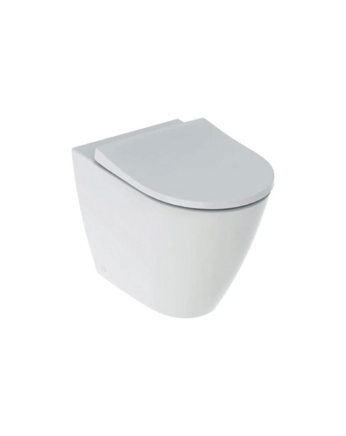 Geberit Icon Rimfree® floor mounted washdown toilet set with soft close seat