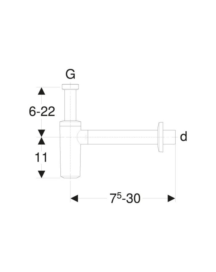 Geberit Siphon with inlet...