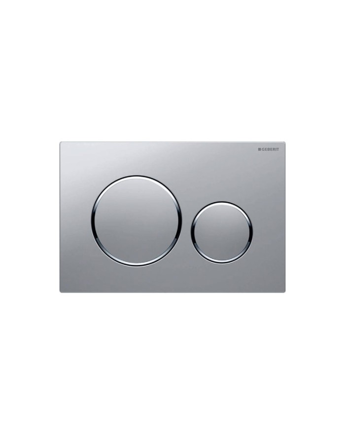 Geberit Sigma20 Two-quantity toilet flush plate satin chrome