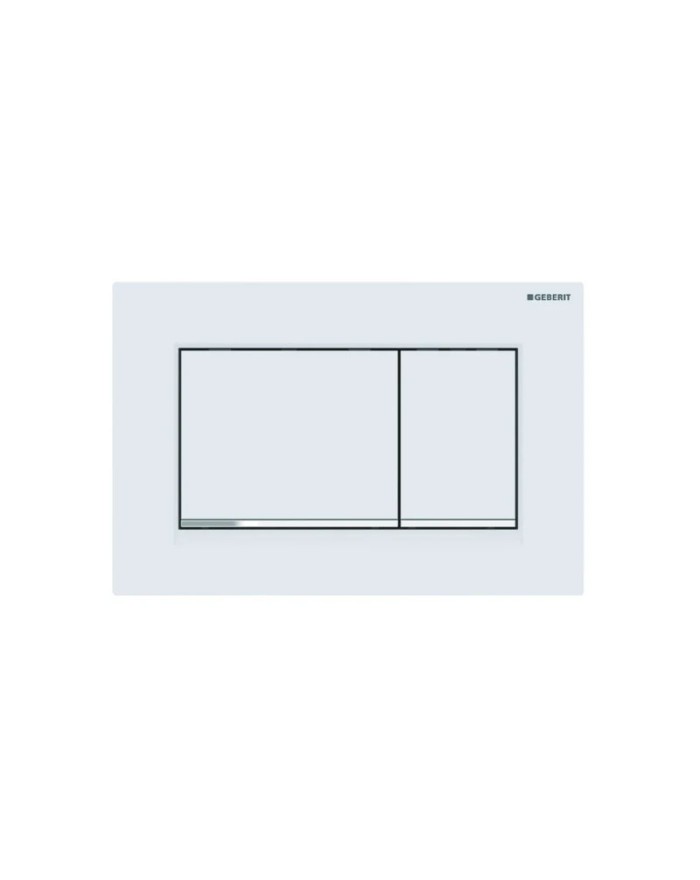 Geberit Sigma30 Flush plate for toilet two quantities white