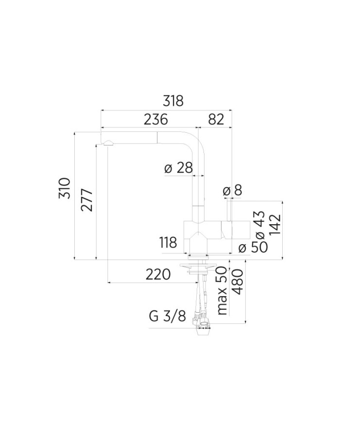 Nobili Chrome single lever...