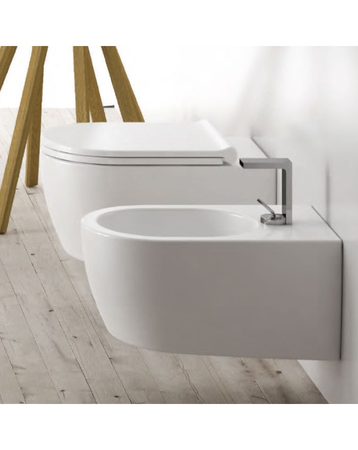 Ceramica Cielo Smile Wall-hung bidet new glossy white