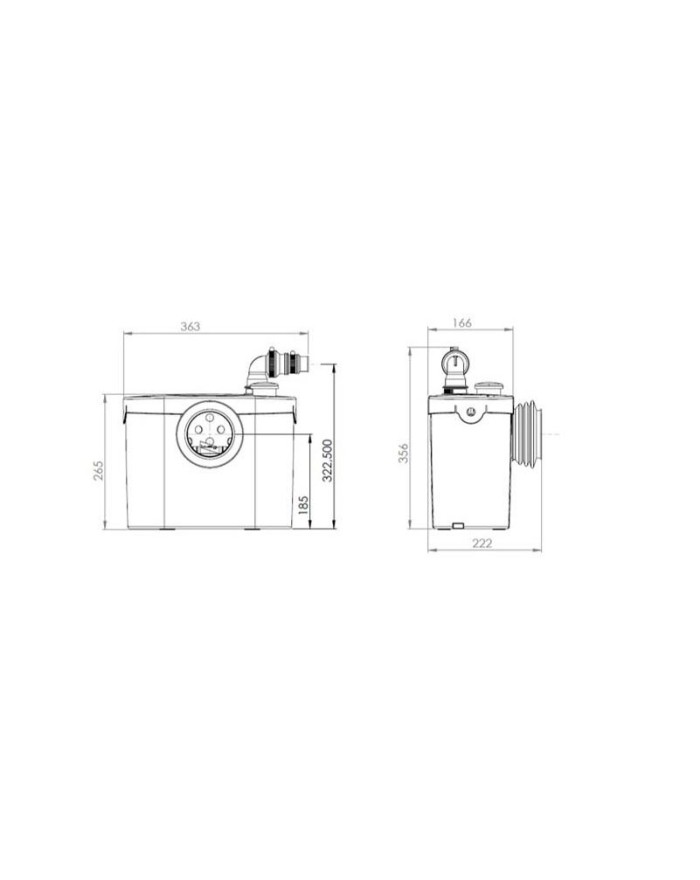 SFA Sanitrit Sanitop UP Toilet/washbasin grinder