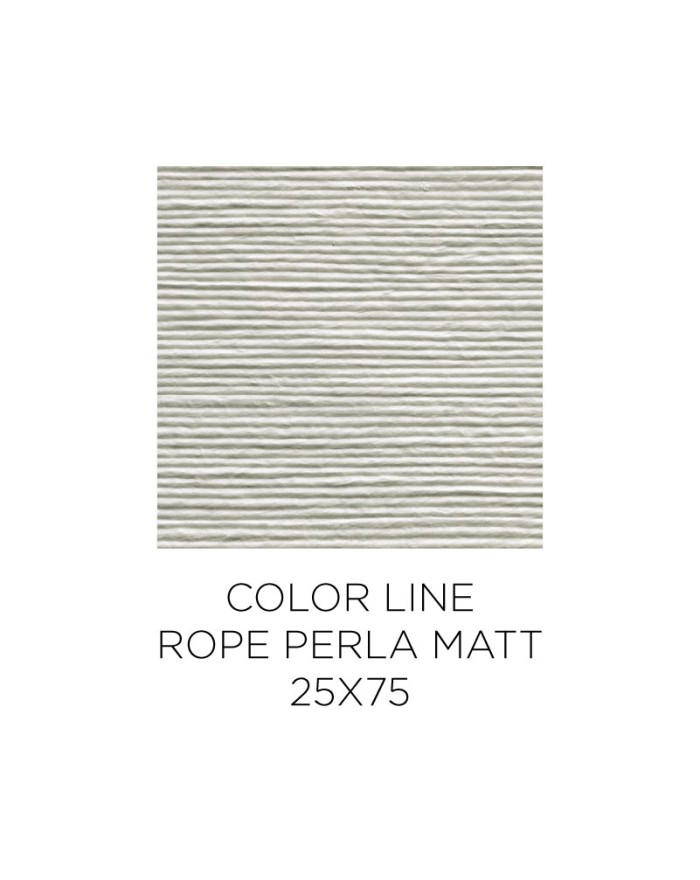 FAP Ceramiche Color Line Tile 25x75 cm Rope Perla